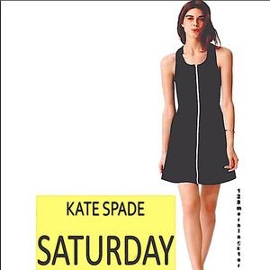 Designer Kate Spade Saturday black zipper dress